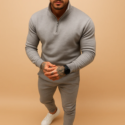 Ensemble Loungewear avec Hoodie Demi‑Zip pour Homme | Idéal pour les Moments de Détente au Quotidien