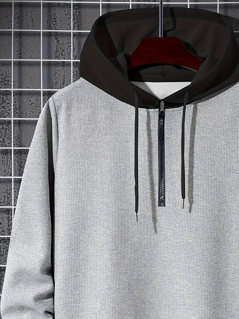 Hoodie à Capuche avec Design Color Block pour Hommes | Idéal pour les Activités de Loisirs