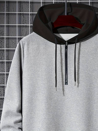 Hoodie à Capuche avec Design Color Block pour Hommes | Idéal pour les Activités de Loisirs