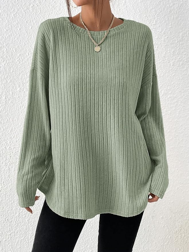 Pull À Manches Longues Avec Coupe Ample Pour Femme | Idéal Pour Usage Quotidien