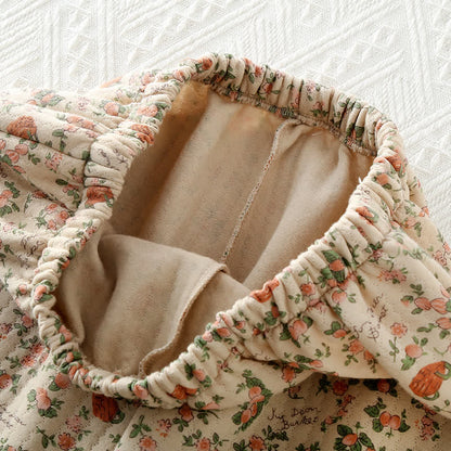 Ensemble Pyjama à Motif Floral avec Taille Élastique pour Adulte | Idéal pour la Maison et le Sommeil