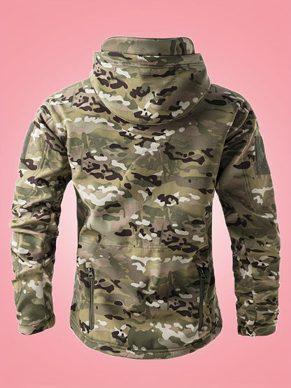 Coupe-Vent Camouflage à Capuche pour Hommes | Idéal pour l’Hiver