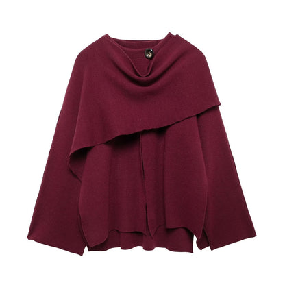 Cape Coat avec Coupe Fluide pour Femme | Idéal pour l’Automne