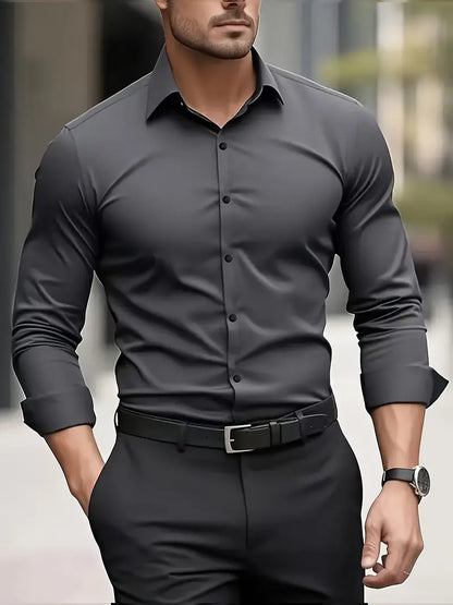 Chemise À Manches Longues Pour Homme | Idéale Pour Usage Quotidien