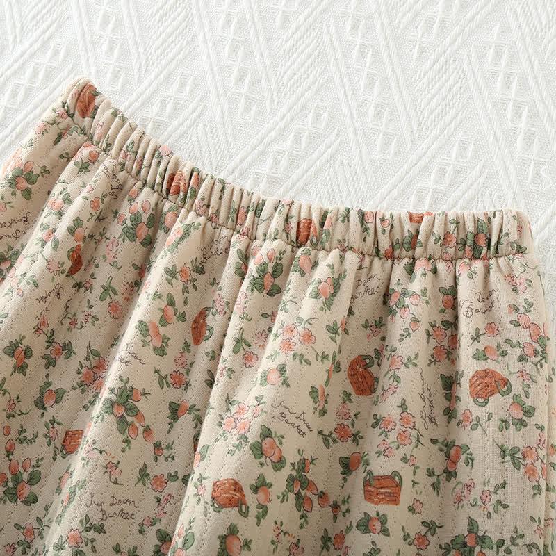 Ensemble Pyjama à Motif Floral avec Taille Élastique pour Adulte | Idéal pour la Maison et le Sommeil