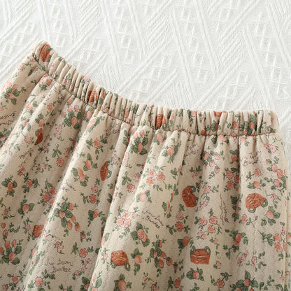 Ensemble Pyjama à Motif Floral avec Taille Élastique pour Adulte | Idéal pour la Maison et le Sommeil