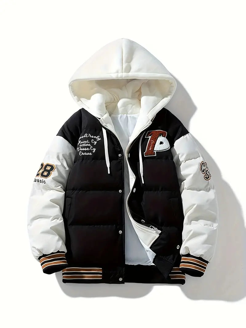 Veste D’Hiver avec Capuche Et Fermeture Zippée pour Homme | Idéal pour La Saison Froide