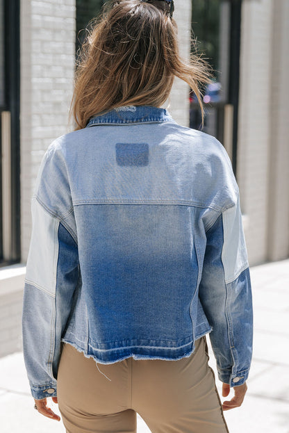 Veste avec panneaux patchwork pour femmes