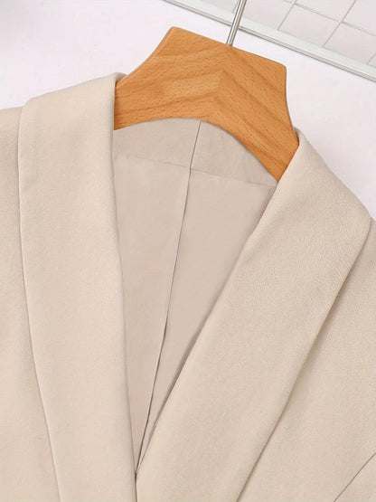 Ensemble Deux Pièces avec Blazer et Pantalon Coupe Unie pour Femme | Idéal pour Occasions Formelles