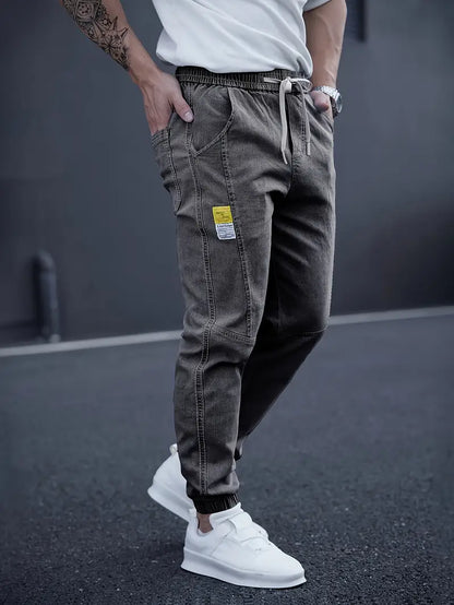 Pantalon À La Cheville Avec Taille Élastique Et Cordon De Serrage Pour Homme | Idéal Pour Usage Quotidien Et Loisirs