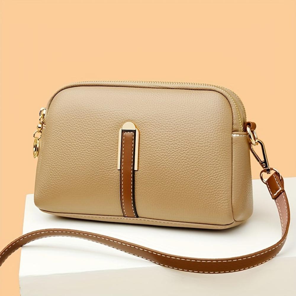 Sac Bandoulière Compact Avec Détails Contrastés Pour Femme | Idéal Pour Usage Quotidien