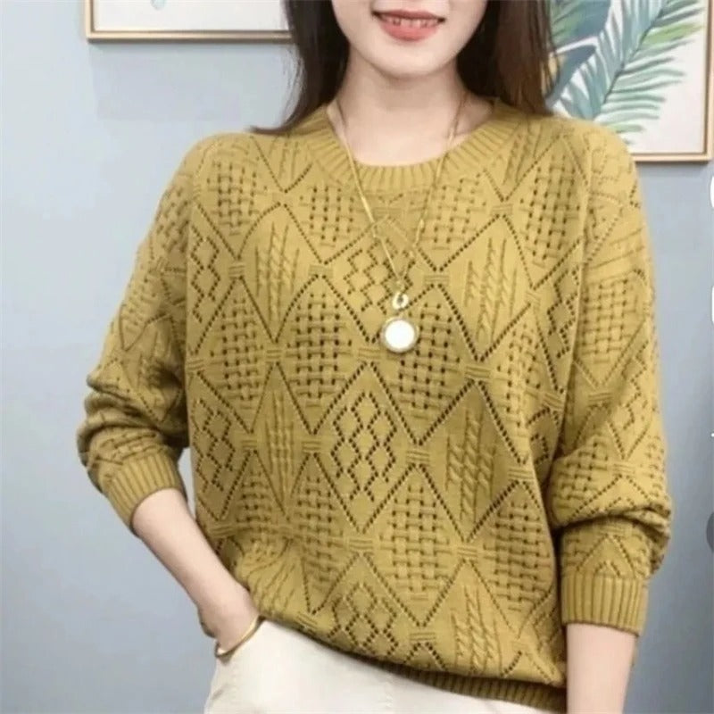 Pull En Maille Avec Design Ajouré Pour Femme | Idéal Pour Toutes Les Saisons