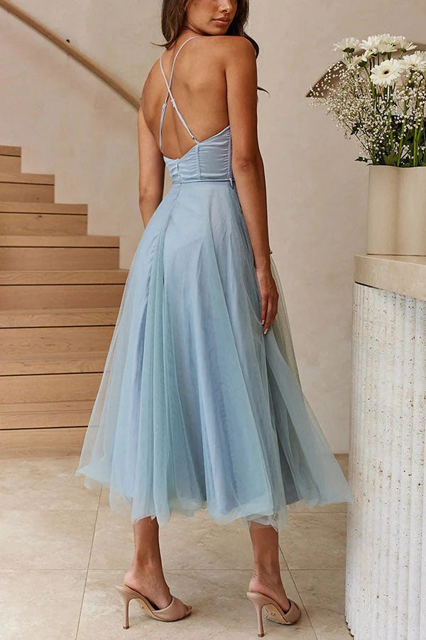 Robe Longue de Soirée à Bretelles en tissu Fluide pour Femme | Idéale pour les Cérémonies Estivales