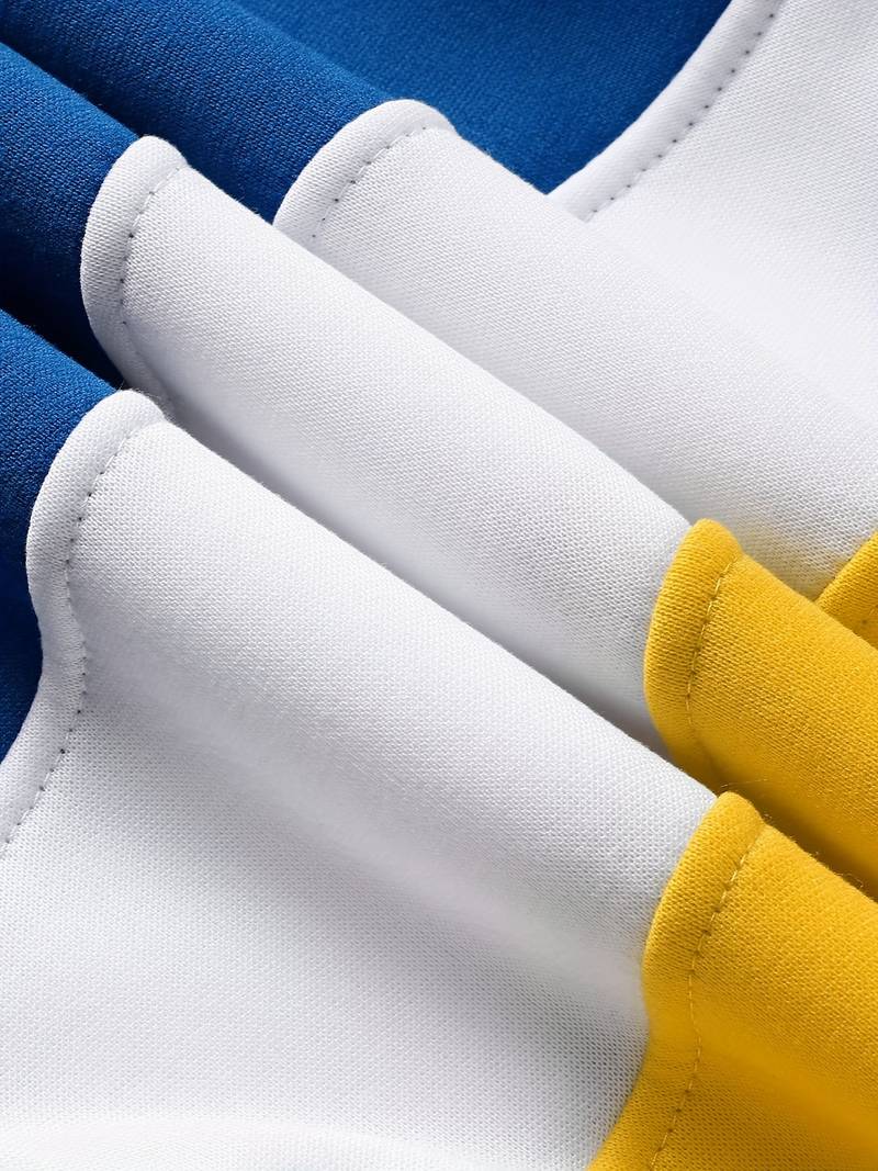 Sweat à capuche colorblock manches longues pour hommes