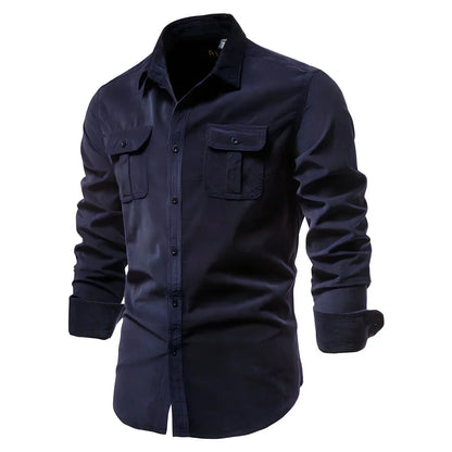 Chemise Slim Fit À Manches Longues Pour Homme | Idéal Pour Usage Quotidien