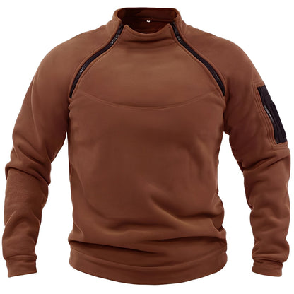 Sweat-Shirt Fonctionnel avec Fermetures Zippées pour Adultes | Idéal pour les Activités Hivernales