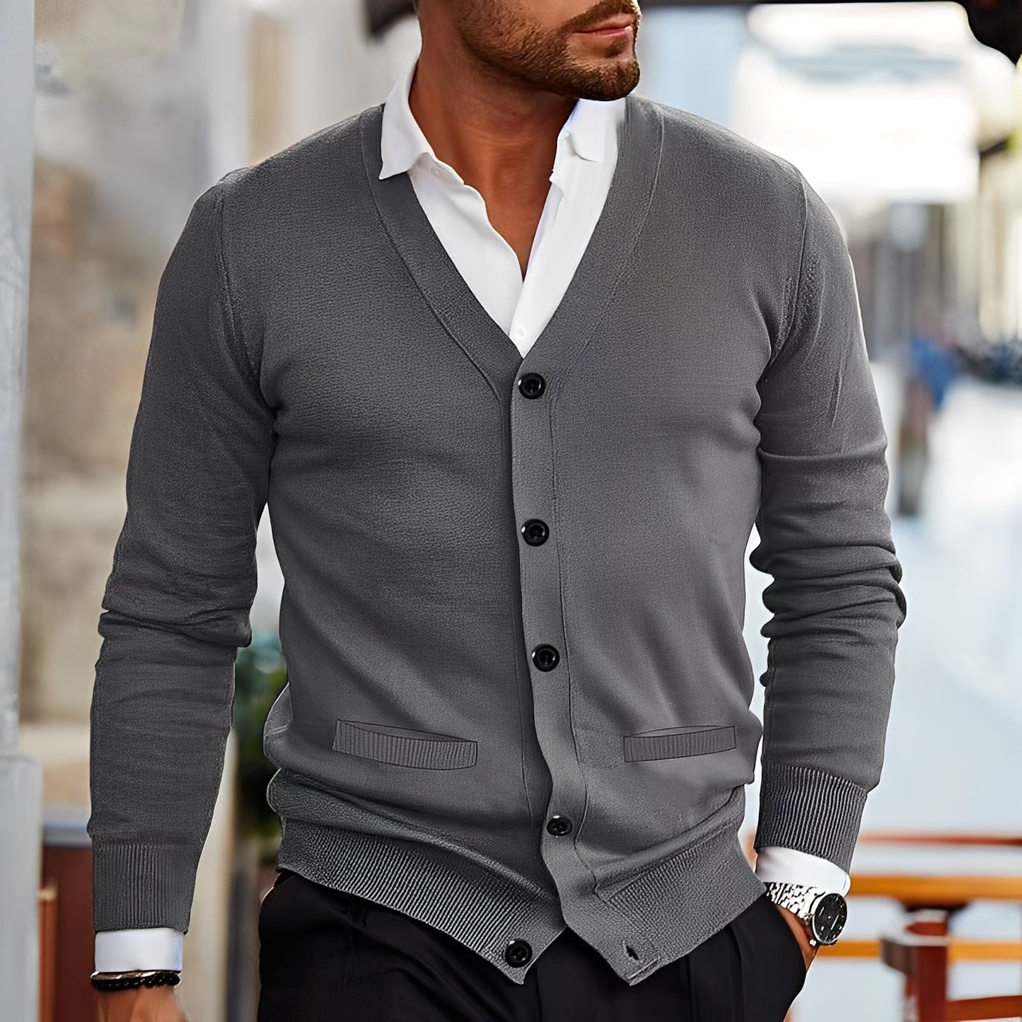 Gilet Homme à Coupe Classique pour Usage Quotidien | Idéal pour Diverses Occasions