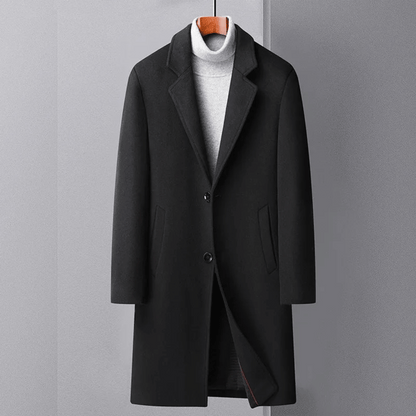 Manteau Long avec Fermeture À Boutons pour Homme | Idéal pour La Saison Froide