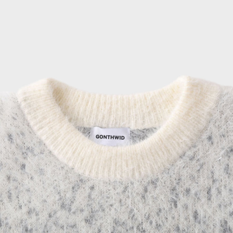 Pull À Col Rond Avec Motif Dégradé Pour Femme Et Homme | Idéal Pour Usage Quotidien