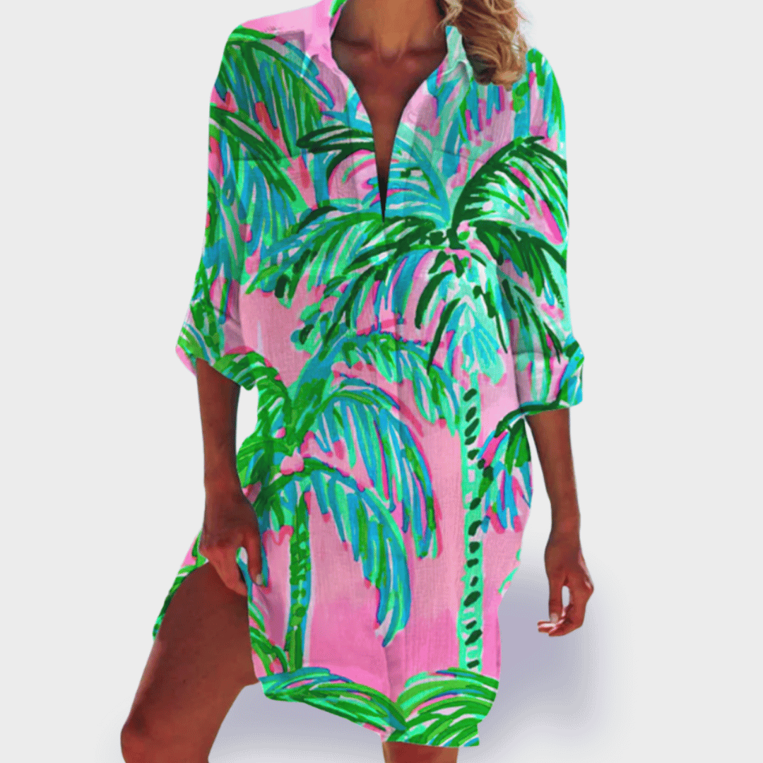 Robe Fluide Imprimée Pour Femme | Idéale Pour Les Journées Chaudes Et Les Sorties Décontractées