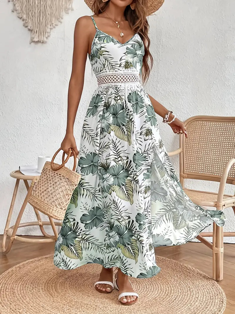 Robe Midi à Motif Floral pour Femme | Idéale pour les Journées Estivales et les Sorties Décontractées