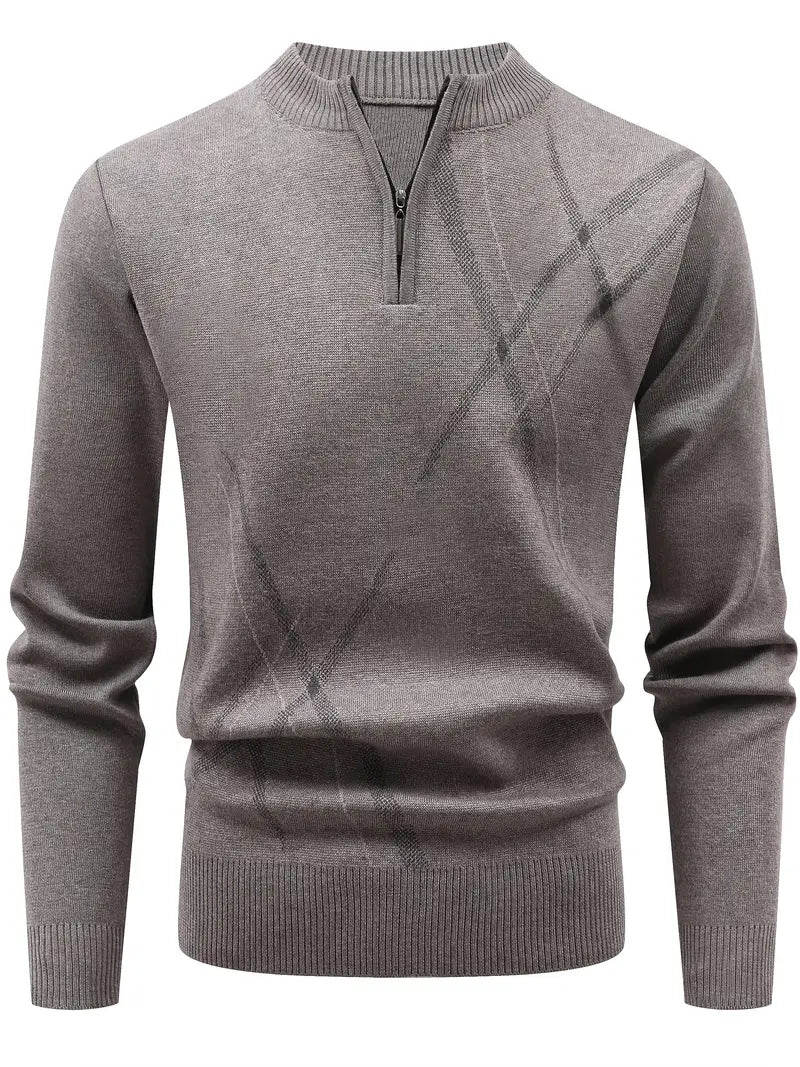 Pull À Quart De Fermeture Avec Col Rond Pour Hommes | Idéal Pour Un Usage Quotidien