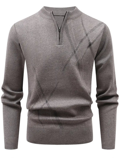 Pull À Quart De Fermeture Avec Col Rond Pour Hommes | Idéal Pour Un Usage Quotidien