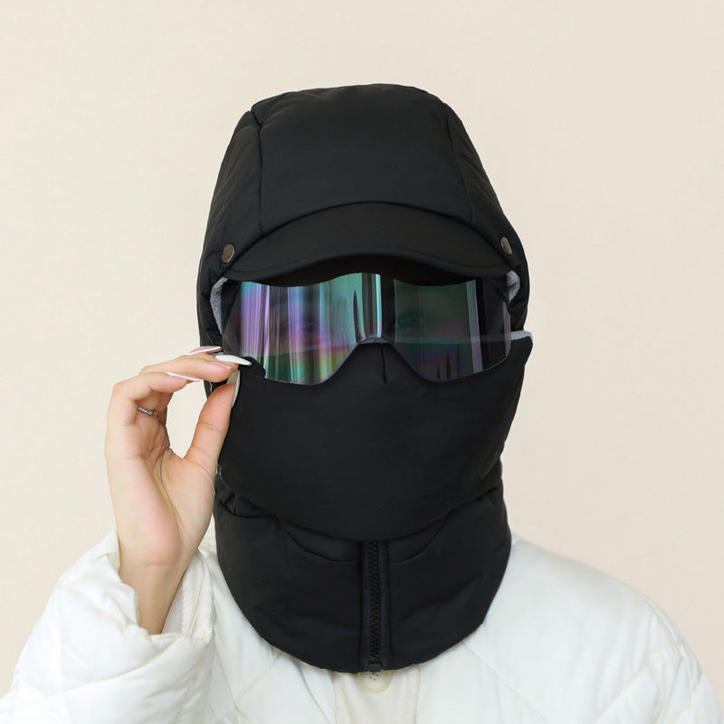 Masque de Protection Intégrale pour Extérieur avec Lunettes Amovibles | Idéal pour l’Hiver