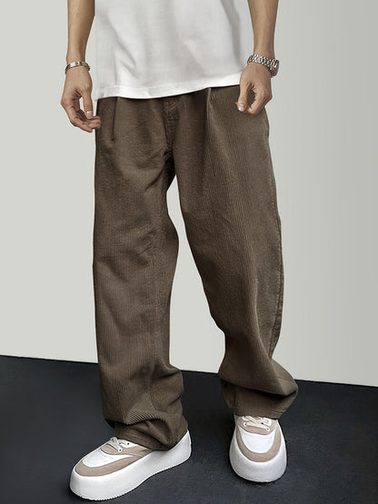 Pantalon À Jambe Droite Avec Taille À Cordon Pour Homme | Idéal Pour Le Quotidien