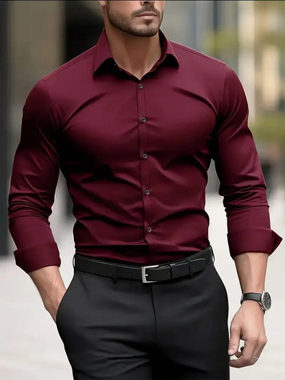 Chemise À Manches Longues Pour Homme | Idéale Pour Usage Quotidien