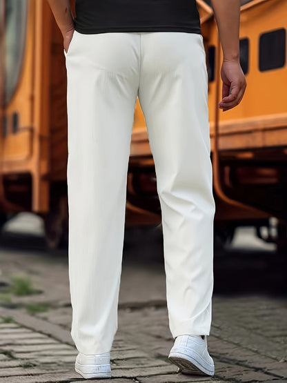Pantalon Classique avec Taille à Cordon pour Homme | Idéal pour Usage Quotidien
