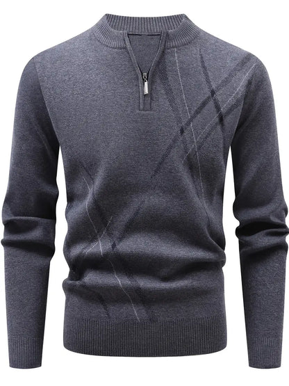 Pull À Quart De Fermeture Avec Col Rond Pour Hommes | Idéal Pour Un Usage Quotidien