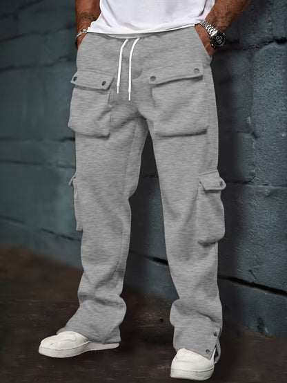 Pantalon Jogger Cargo Avec Taille Élastique Et Poches Multiples Pour Hommes | Idéal Pour Les Tenues Décontractées