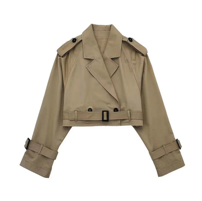 Trench-Coat Long avec Ceinture pour Femme | Idéal pour la Mi-Saison