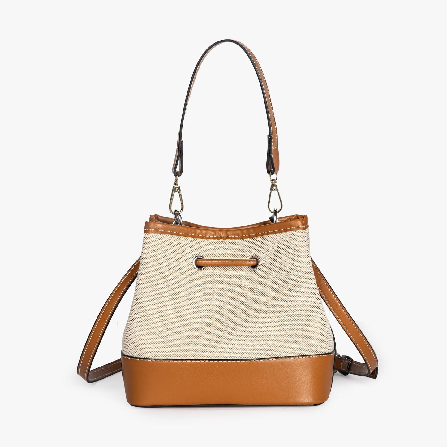 Sac Seau Bicolore Avec Cordon De Serrage Et Bandoulière Ajustable Pour Femme | Idéal Pour Usage Quotidien