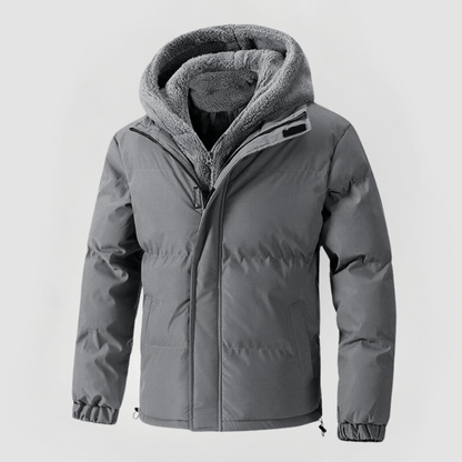 Veste à Capuche avec Fermeture Éclair et Poches pour Homme | Idéale pour l’Hiver