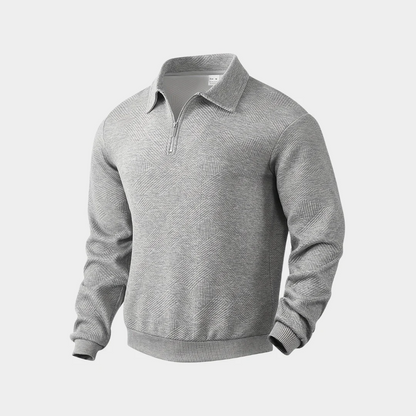 Sweat à Motifs Géométriques avec Fermeture Zippée pour Homme | Idéal pour Automne et Hiver