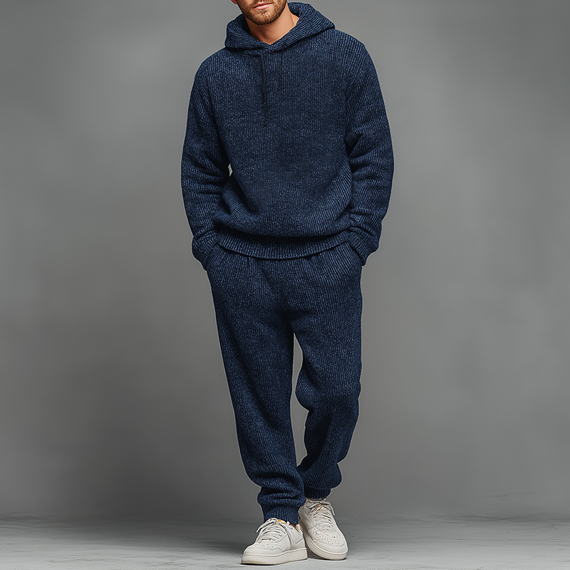 Ensemble Deux Pièces avec Hoodie en Maille et Pantalon pour Homme | Idéal pour Un Usage Quotidien