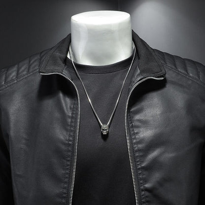 Veste Zippée avec Col Classique pour Hommes | Idéale pour la Mi-Saison
