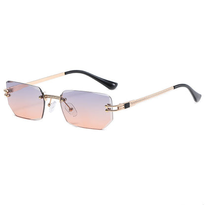 Lunettes de Soleil Sans Monture Avec Verres Dégradés Pour Femme | Idéales Pour Un Usage Quotidien