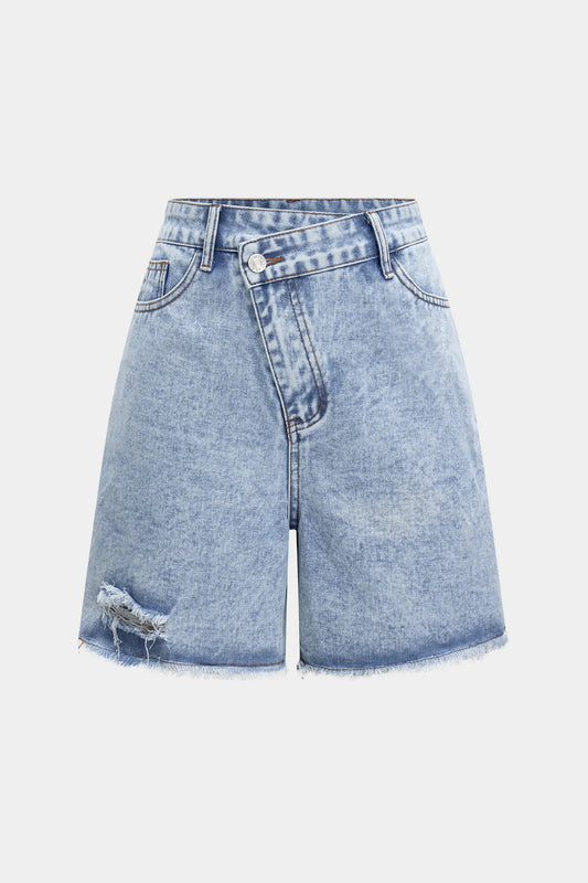 Short en Jean avec Coupe Ajustée pour Femmes | Idéal pour l’Été
