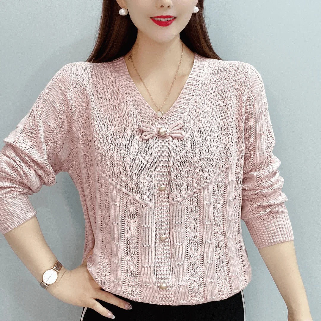 Pull En Maille Avec Motif Ajouré Pour Femme | Idéal Pour Toutes Les Saisons