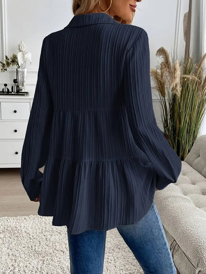 Chemise À Manches Longues Avec Fermeture Boutonnée Pour Femmes | Idéal Pour Travail Et Usage Quotidien