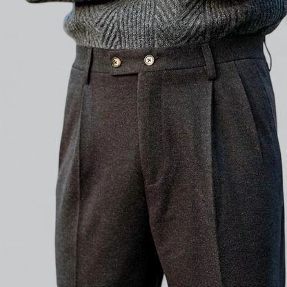Pantalon Taille Haute À Coupe Ajustée Pour Homme | Idéal Pour Occasions Formelles Et Quotidiennes