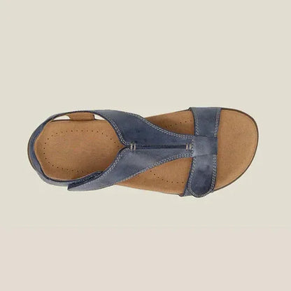 Sandales Avec Bride Réglable À Scratch Et Design À Lanière En T Pour Femmes | Idéal Pour La Saison Chaude