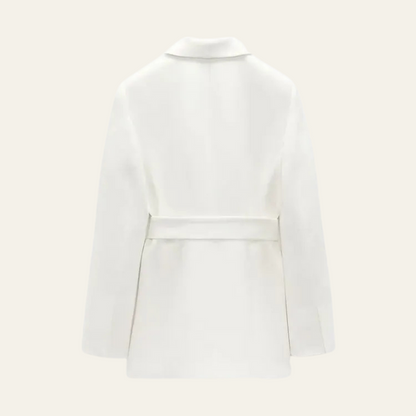 Ensemble Avec Blazer Ceinturé Et Pantalon Assorti Pour Femme | Idéal Pour La Mi-Saison Et Un Usage Quotidien