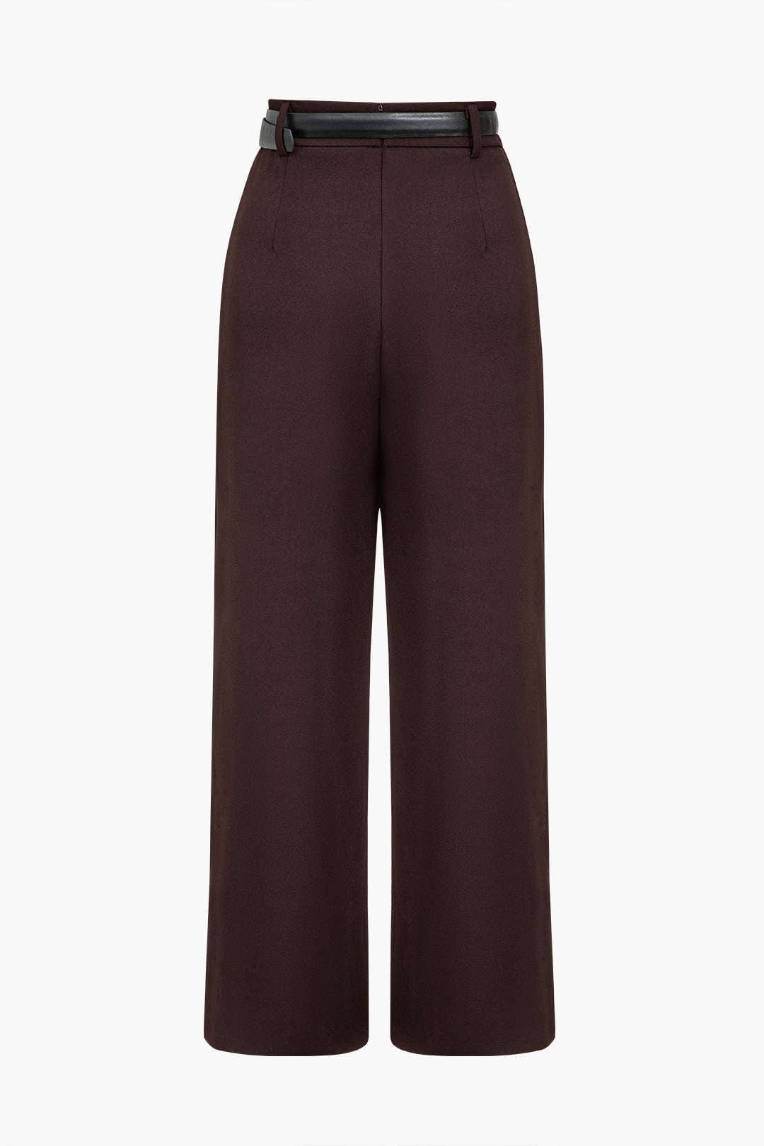 Pantalon Femme à Taille Haute avec Détail Croisé | Idéal pour le Travail ou les Sorties