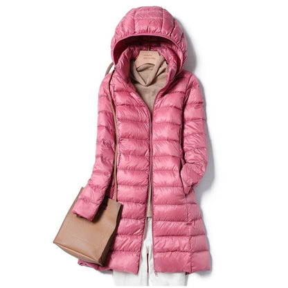 Manteau d’Hiver Léger avec Capuche Amovible pour Femme | Idéal pour la Saison Froide