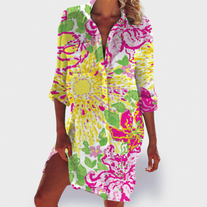 Robe Fluide Imprimée Pour Femme | Idéale Pour Les Journées Chaudes Et Les Sorties Décontractées