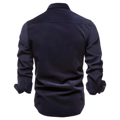 Chemise Slim Fit À Manches Longues Pour Homme | Idéal Pour Usage Quotidien
